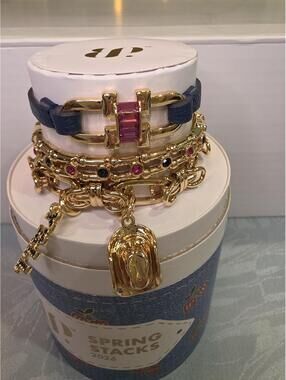 Southern Charm Gold Plated Bracelets with Lab Created Stones